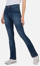 Calça jeans sale taco feminina